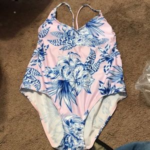New pink one piece size xl.